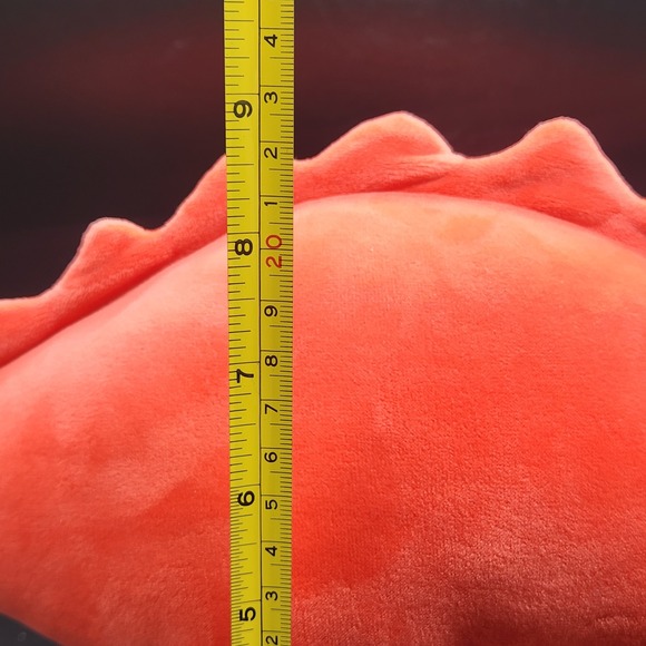 Manhatten Toys Red/Deep Pink Weighted Plush Dinosaur Toy Cute Kids Gift - Picture 10 of 12